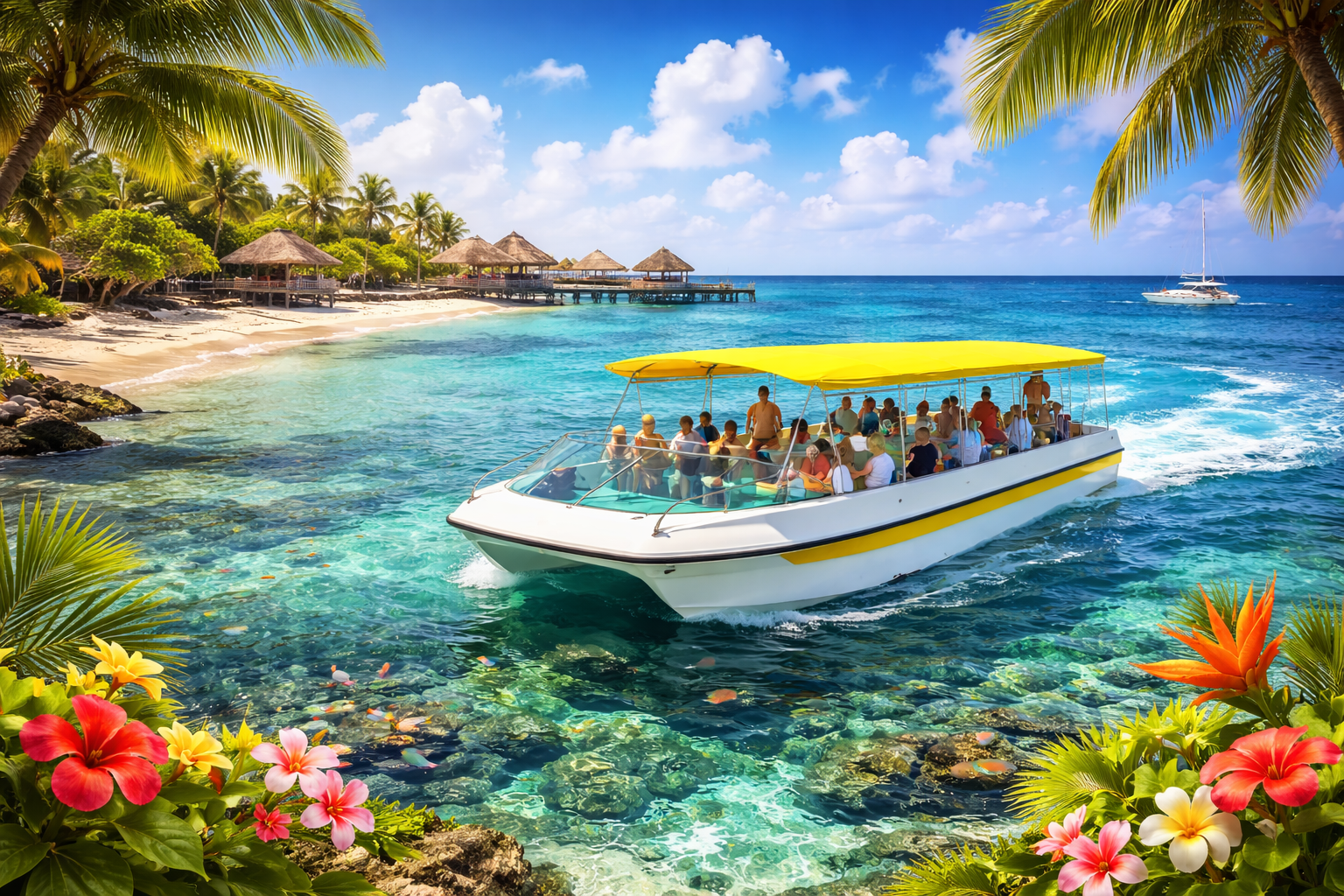 Glass Bottom Boat portocristo Tour